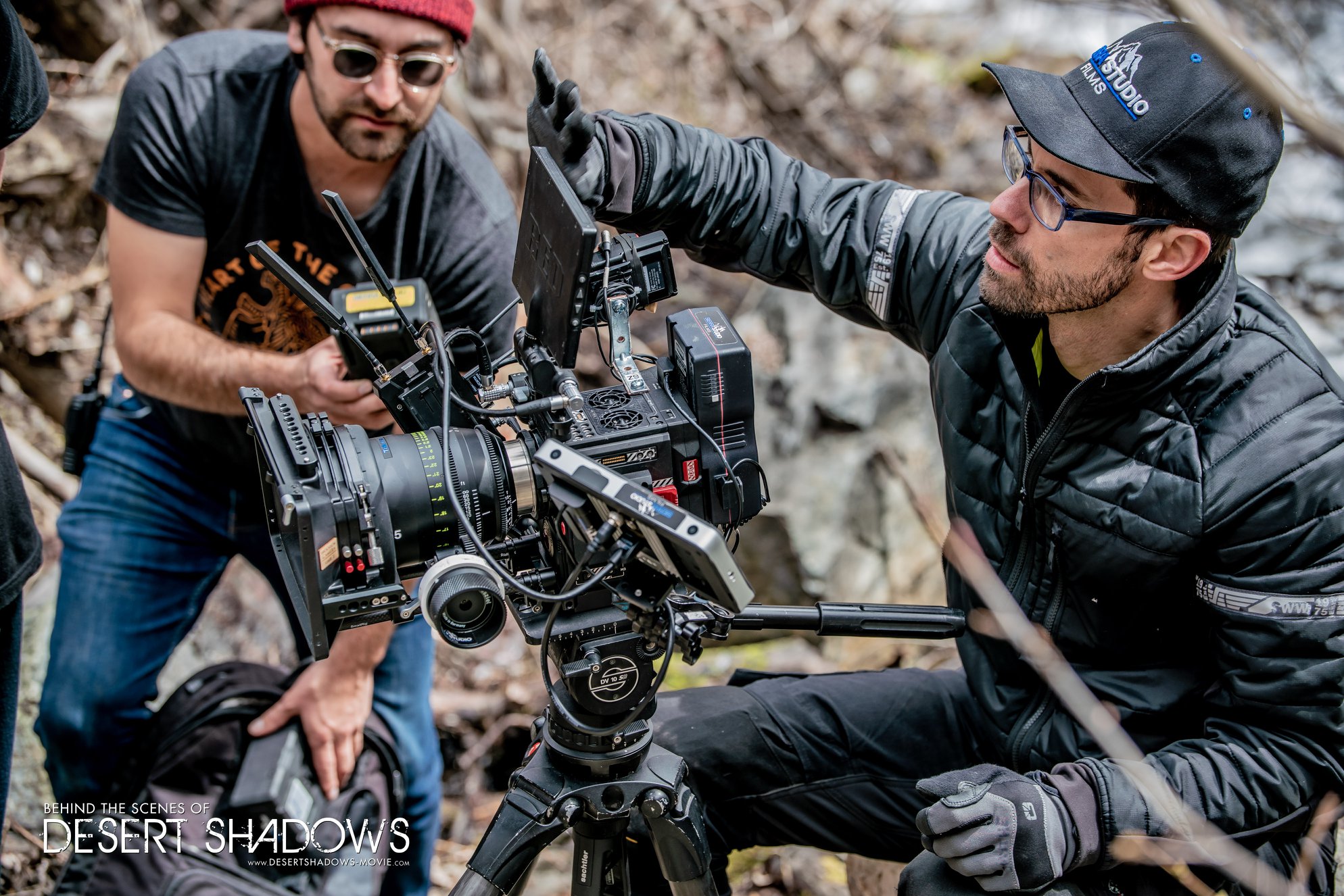 BTS - DOP Myles Smythe - Desert Shadows feature film.