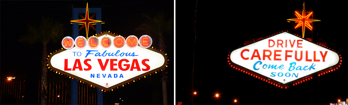 Welcome to Fabulous Las Vegas Sign At Night