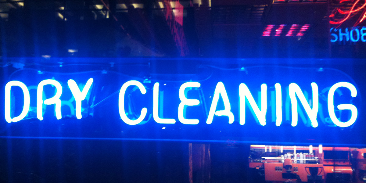 Dry Cleaning - Neon Sign
