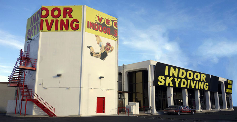 View of Vegas Indoor Skydiving from outside