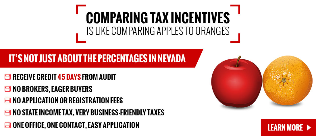 Learn More About Nevada Film Tax Incentives